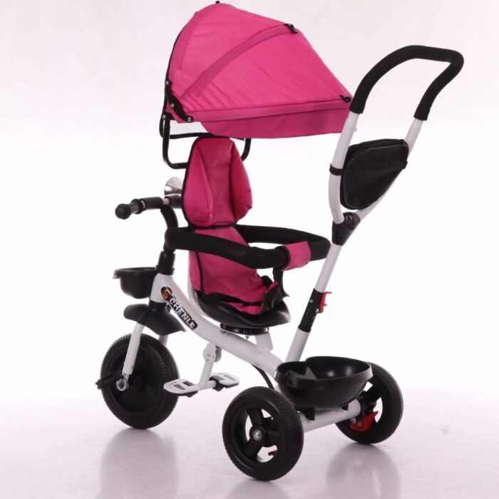 Children's Tricycle Four-in-one-Pink-Color