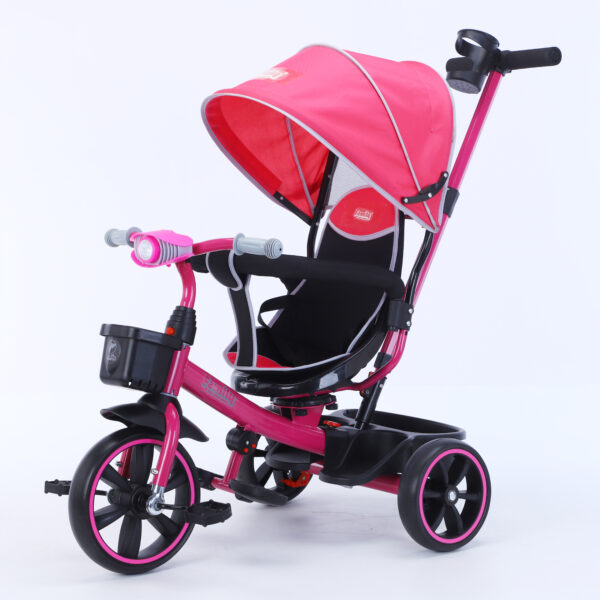 Children’s Tricycle Four-in-one Pink color