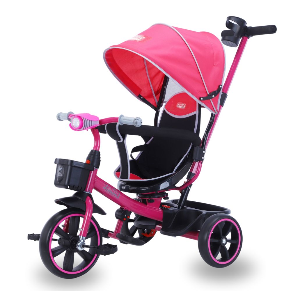 Tricycle for kids, boy and girl pink color