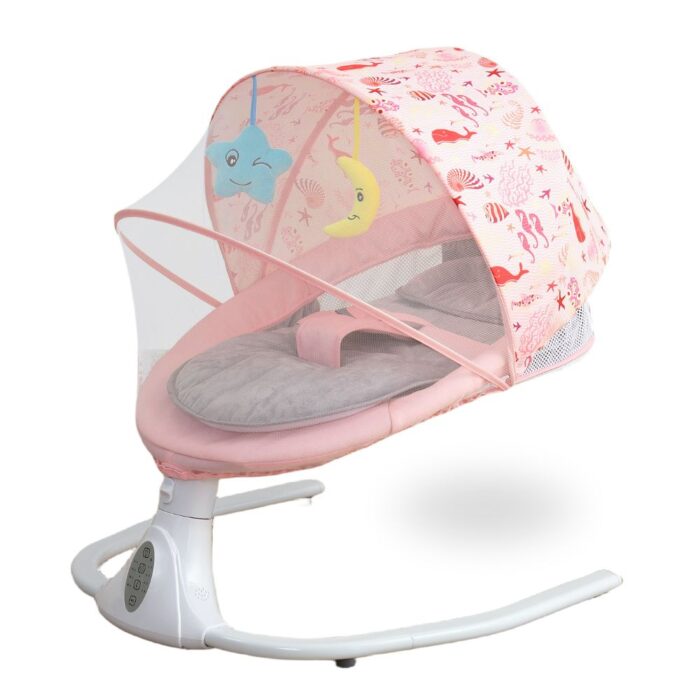 Baby rocking chair Lying flat Pink