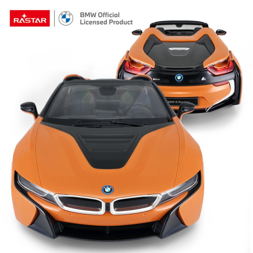 RC Cars _ 1_12 BMW i8 Roadster Kids Car Up Side View