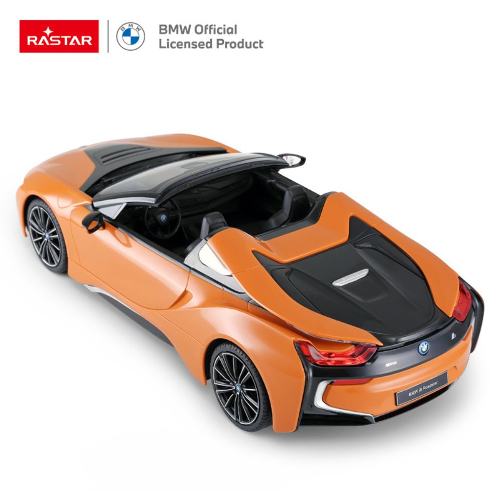 RC Cars _ 1_12 BMW i8 Roadster Kids Car Up Side View