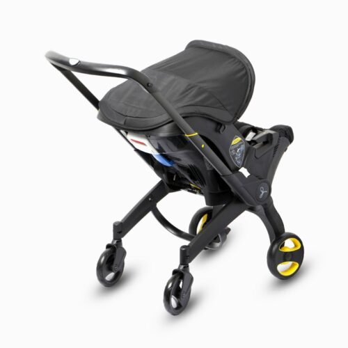 Baby Stroller with Baby Car Seat back side right view