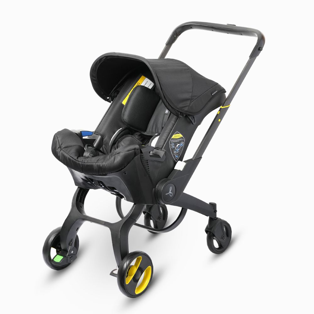 Baby Stroller with Baby Car Seat right side down view